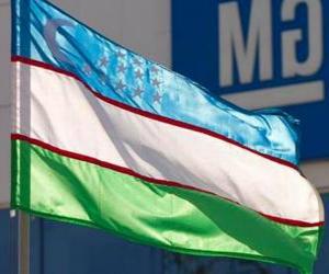 yapboz Özbekistan bayrağı